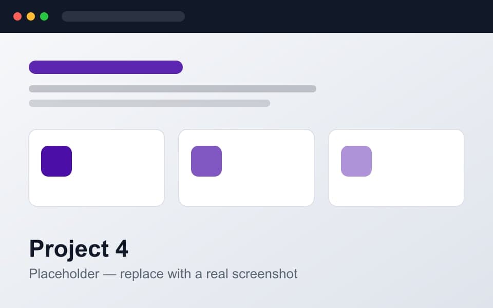 Screenshot placeholder for project 4